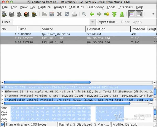 WireShark�����ֻ���